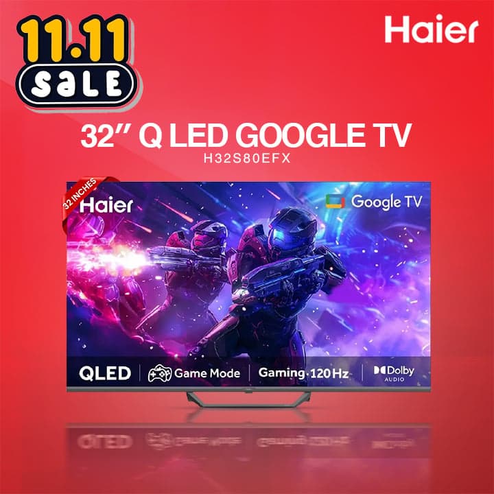 Haier 32″ | Q LED Google TV | H32S80EFX 