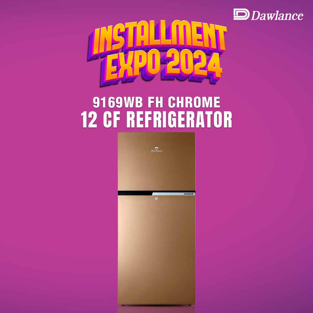 Dawlance | 9169WB FH Chrome | 12 CF Refrigerator | Expo Deals |