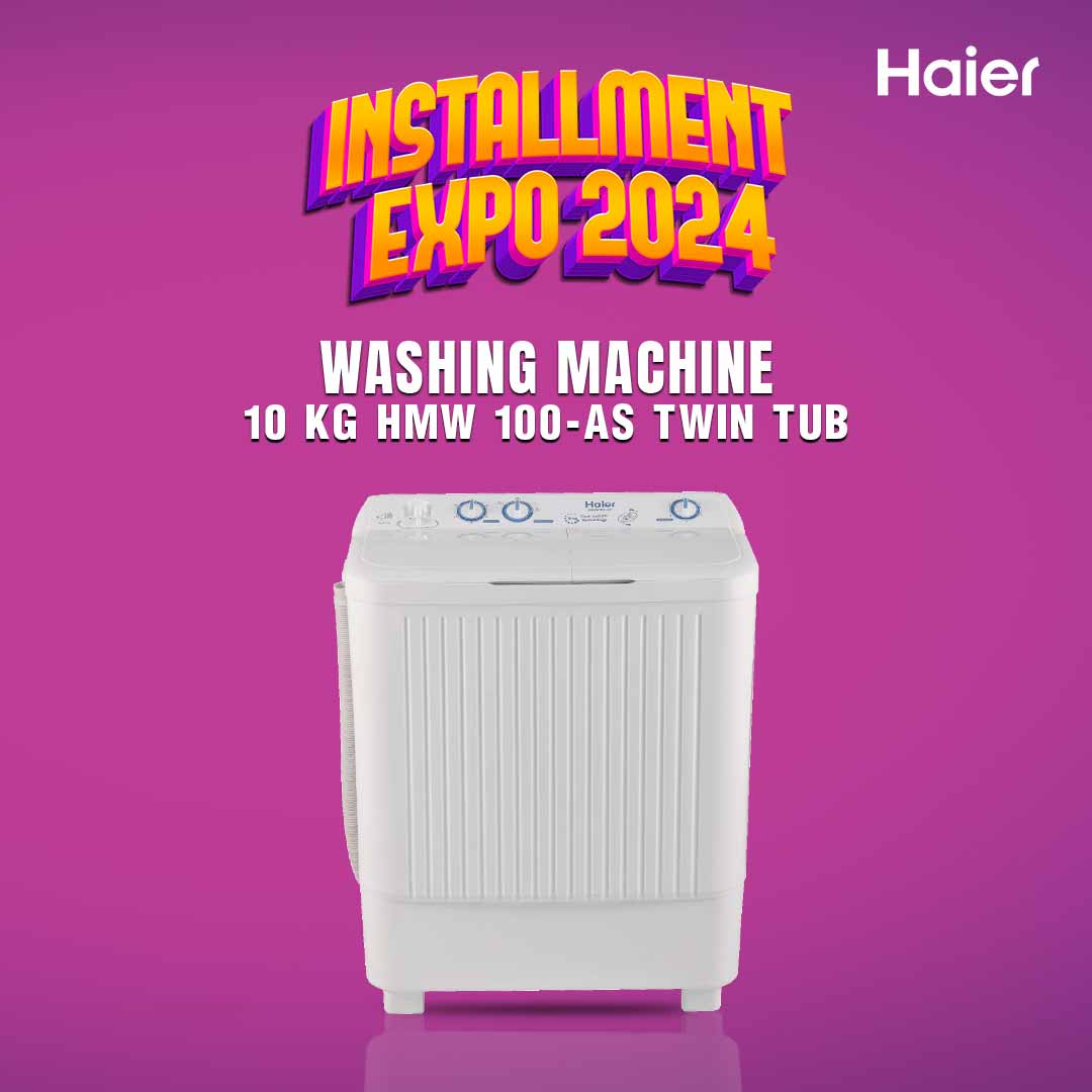 Haier | HWM 100-AS Twin Tub | 10 KG Washing Machine | Expo Deals |