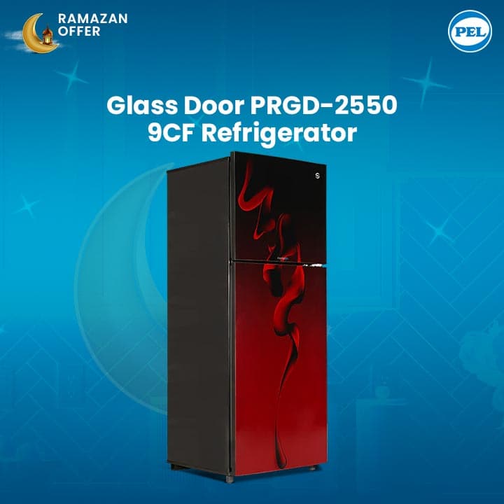 Pel | Glass Door PRGD-2550 | 9 CF Refrigerator