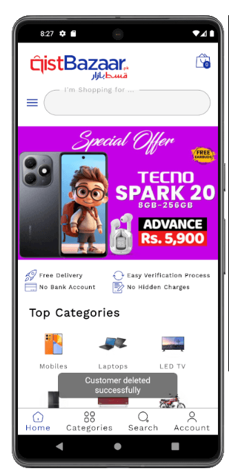 Step 3 – Confirmation pop-up
