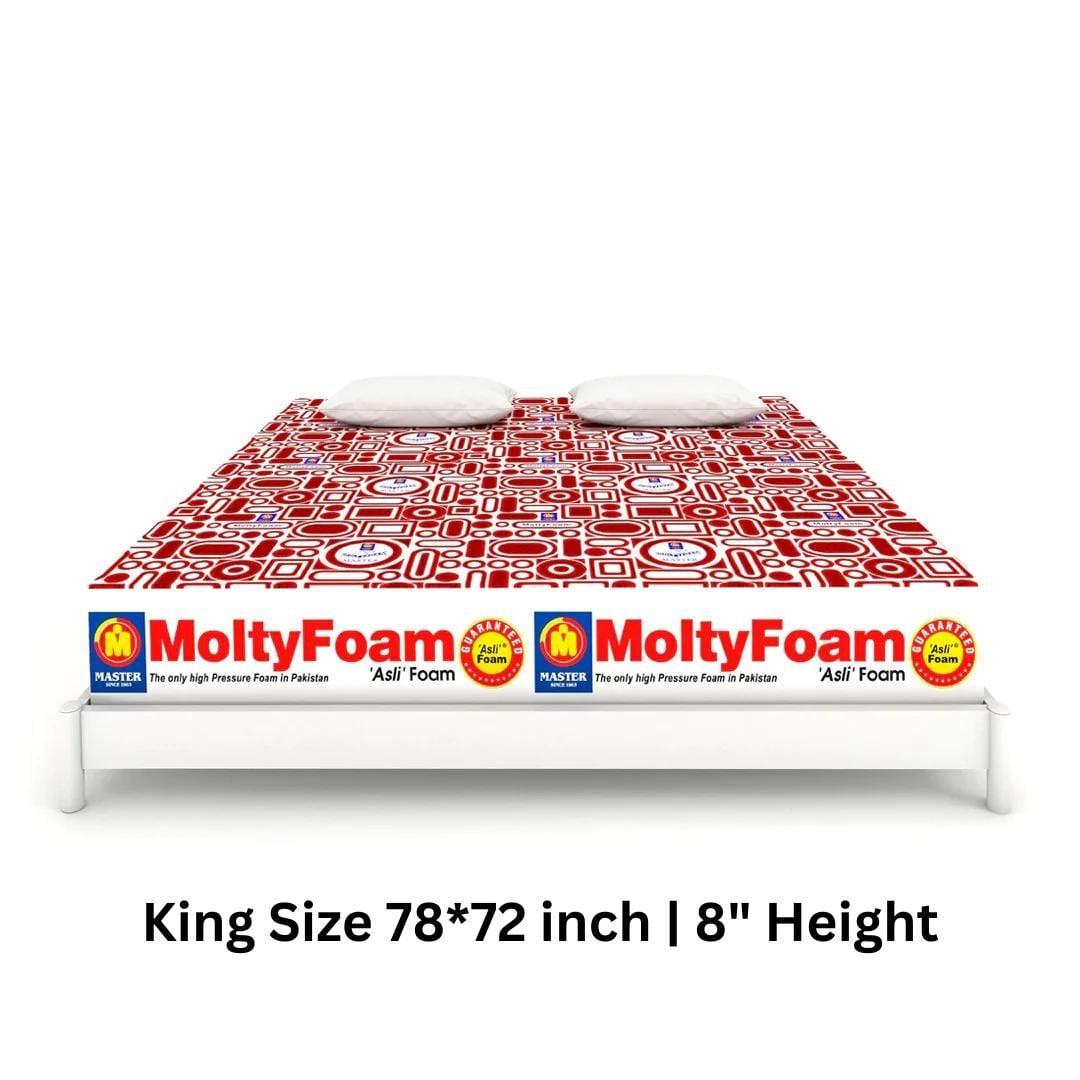 Master MoltyFoam Mattress | King Size 78*72 inch | 8″ Height