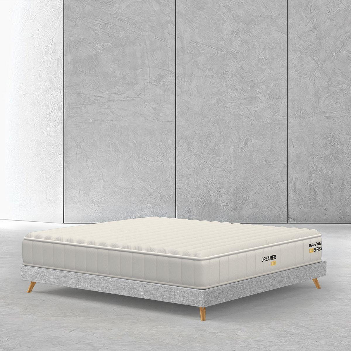 Dolce Vita Dreamer 1000 Pocket Spring Mattress | Queen Size 78X60 inch | 9 inch Height