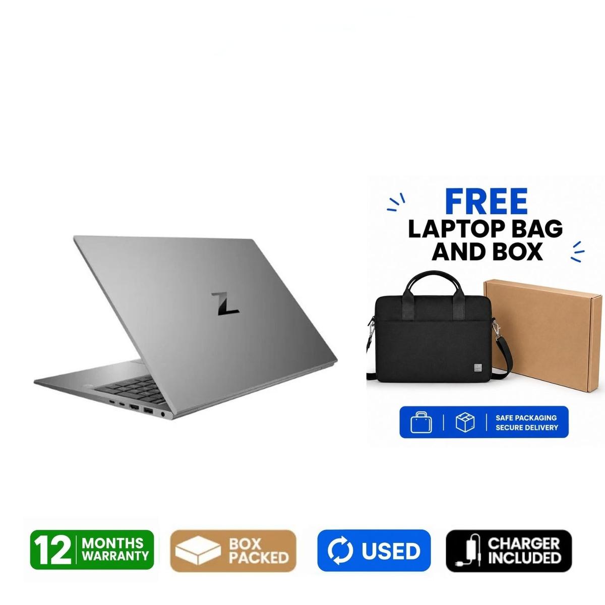 Hp zbook gaming laptop 15g8 - i7 11th gen - 16gb - 512gb - 4gb nvidia card - 1 year warranty (used)
